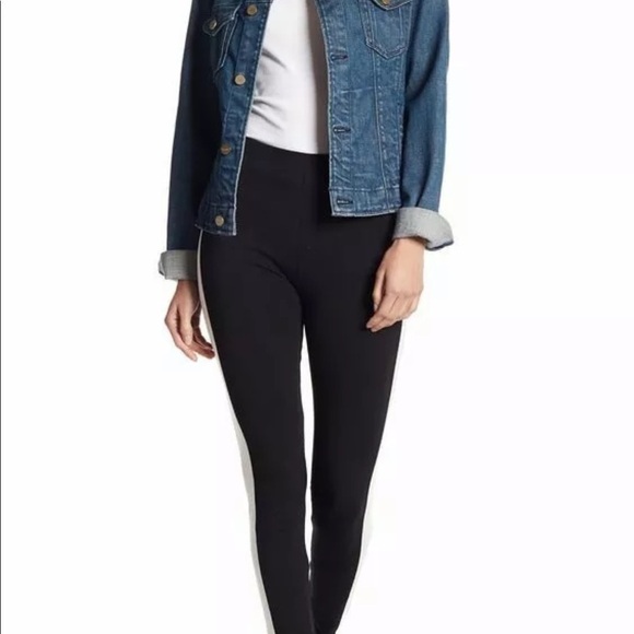 ABOUND Women's Striped Black White Leggings NDR1 - Picture 6 of 7